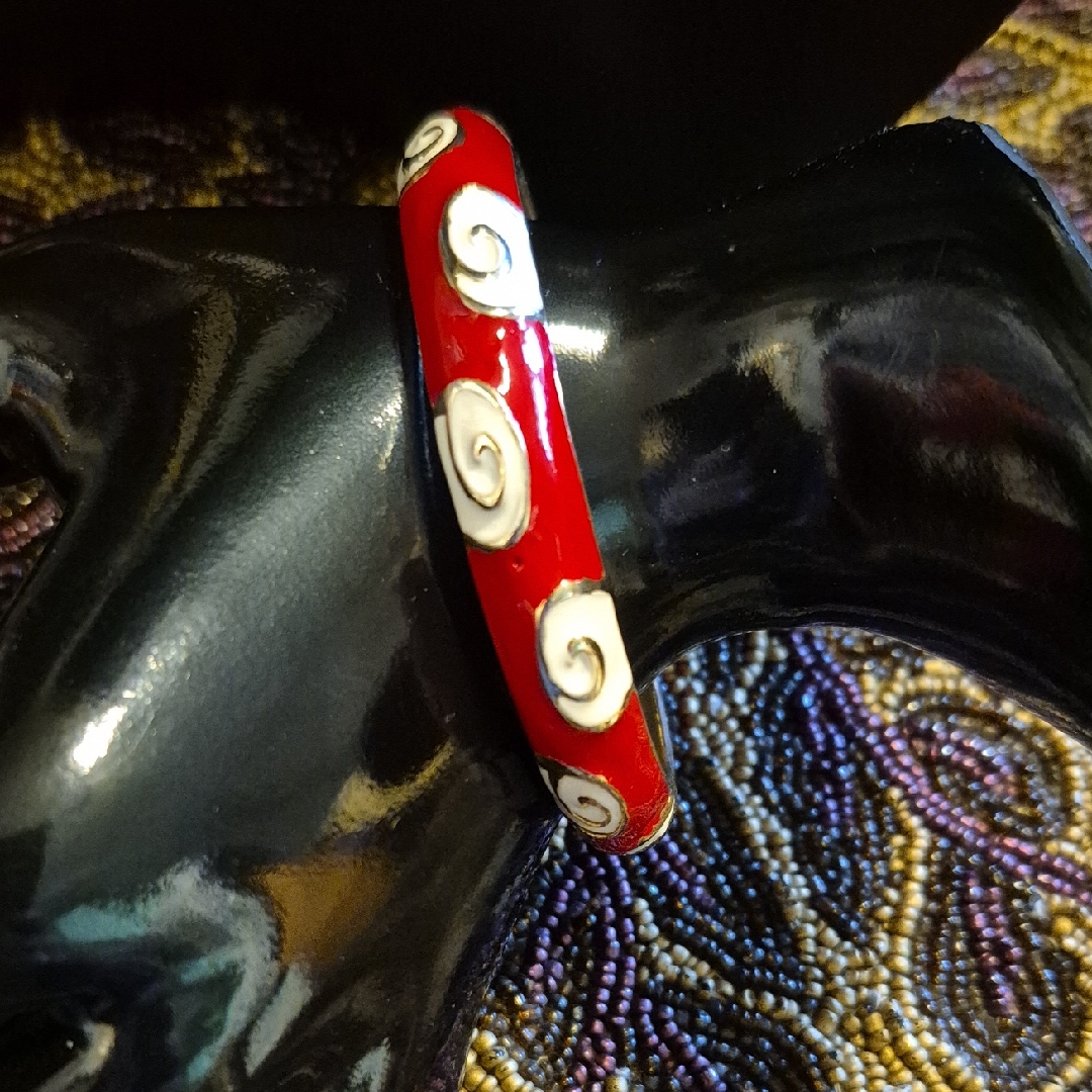 Tacori Red And White Swirl Bracelet